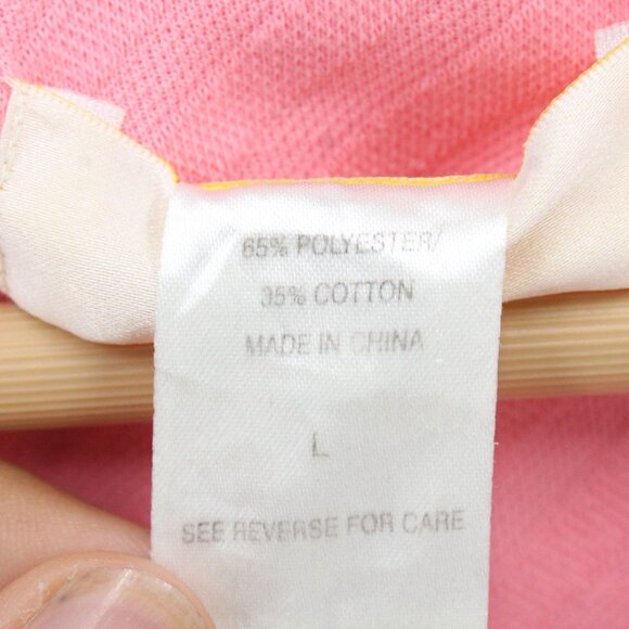 Stan Herman Terry Short Sleeve Zip Short Robe Womens Large L Pink Solid Full Zip - Picture 7 of 10